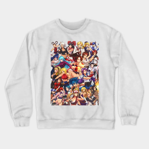 SNK Girls Crewneck Sweatshirt by hybridmink